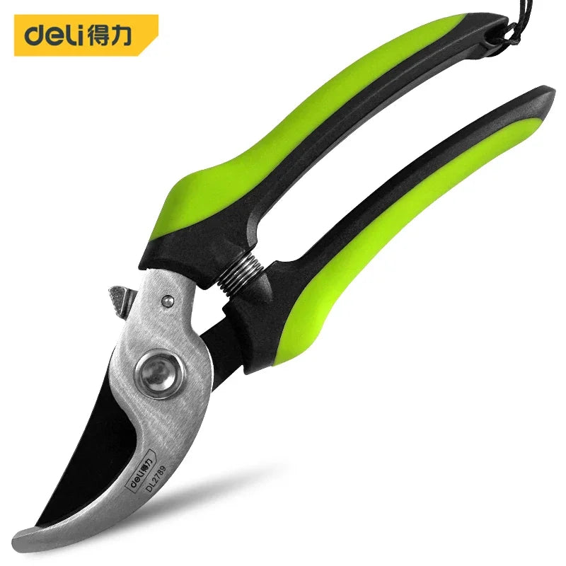 1 Pcs 8/21 Inch Garden Hedge Shears High Carbon Steel Shear Green Handle Design Pruning Shears for Fruit Tree Branches Bonsai